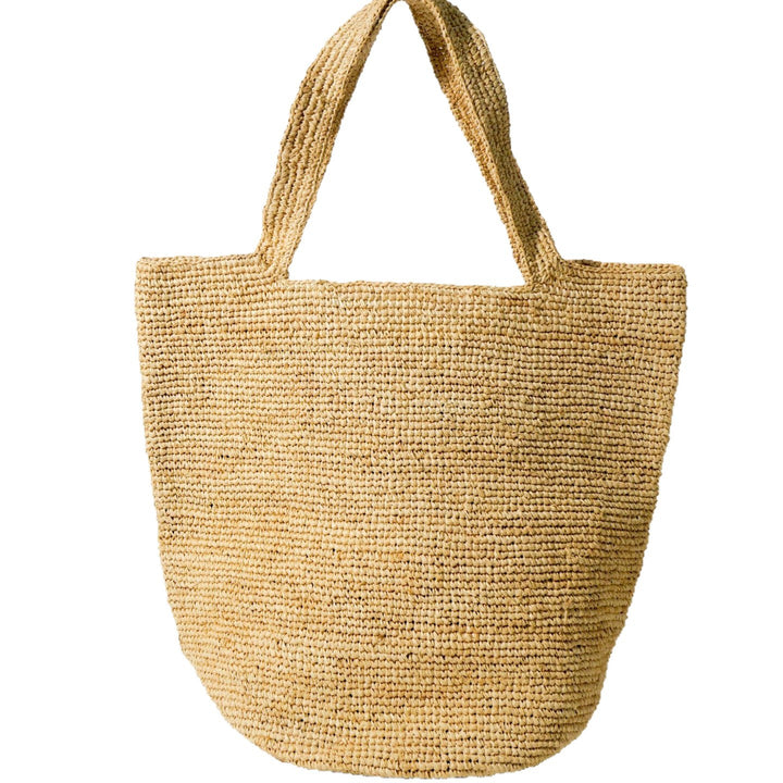 Stilig og Håndlaget Raffia Bag Skanto
