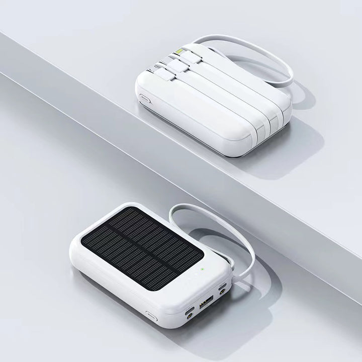 Solenergidrevet powerbank med høy kapasitet og multifunksjonelle tilkoblinger Skanto