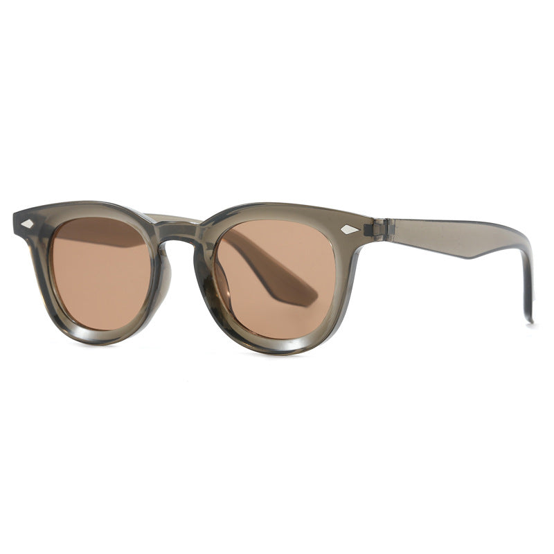 Damen modische Cat-Eye solbrille med transparent ramme Skanto
