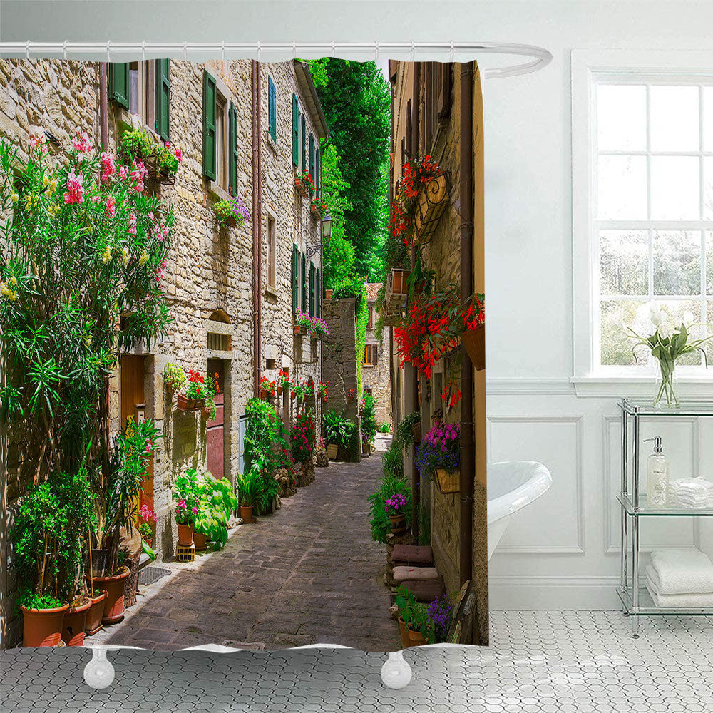 Blomstermotiv-inspirert dusjforheng Skanto