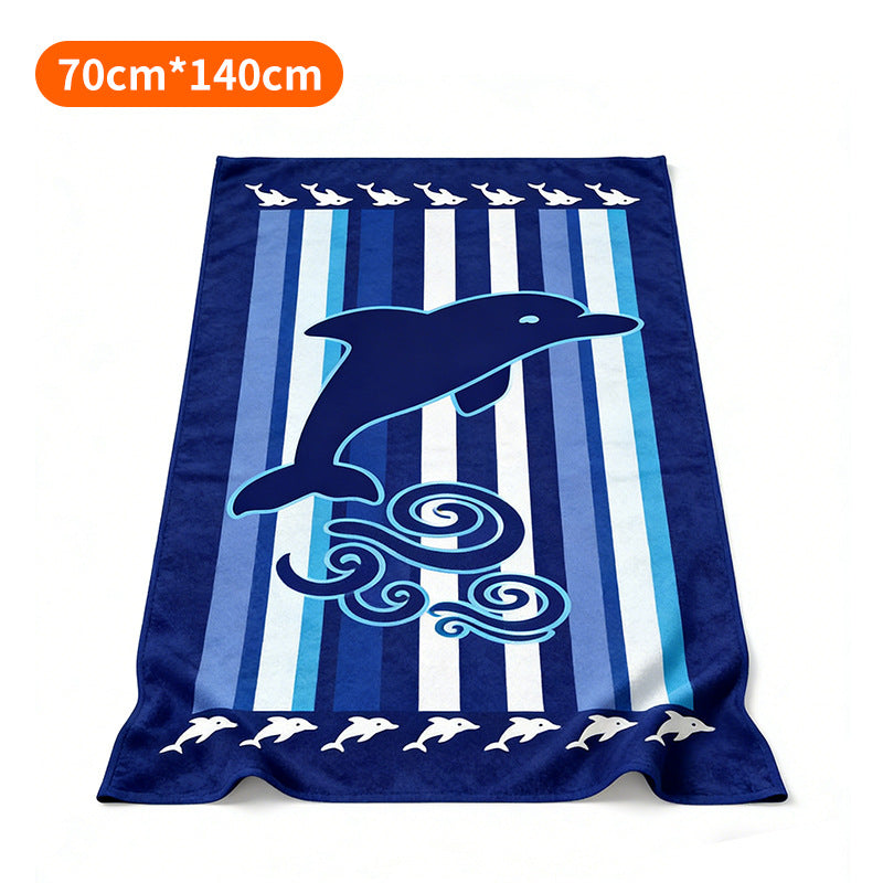 Strandhåndkle med tropisk flamingo-design Skanto