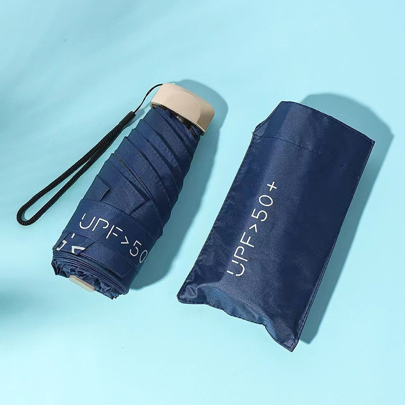 Damer UV-beskyttende sammenleggbar paraply med unikt design Skanto