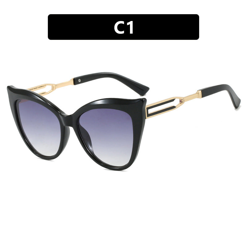Dame cat-eye briller med elegant metallramme Skanto