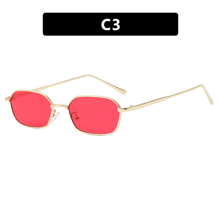 Dame geometrisk solbrille i minimalistisk design Skanto