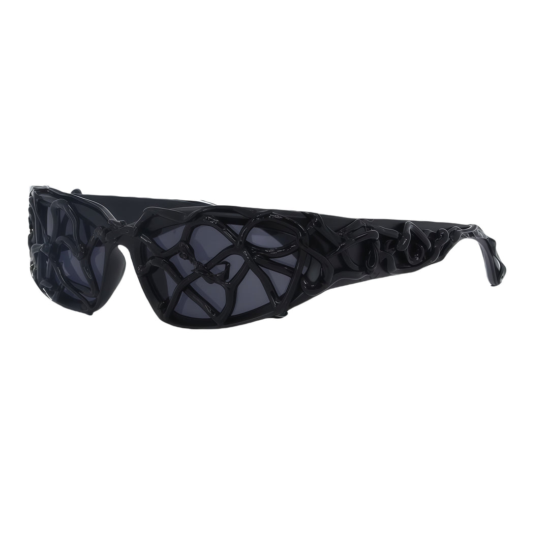 Dame Sporty solbriller med innovativ, strukturert ramme Skanto
