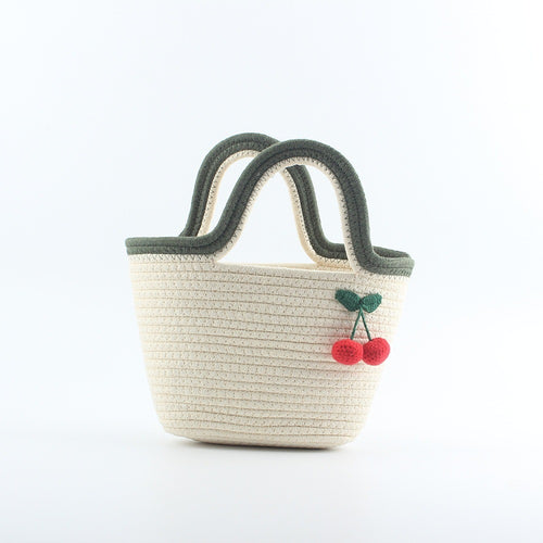 Picknickveske med lyst fruktmotiv Skanto