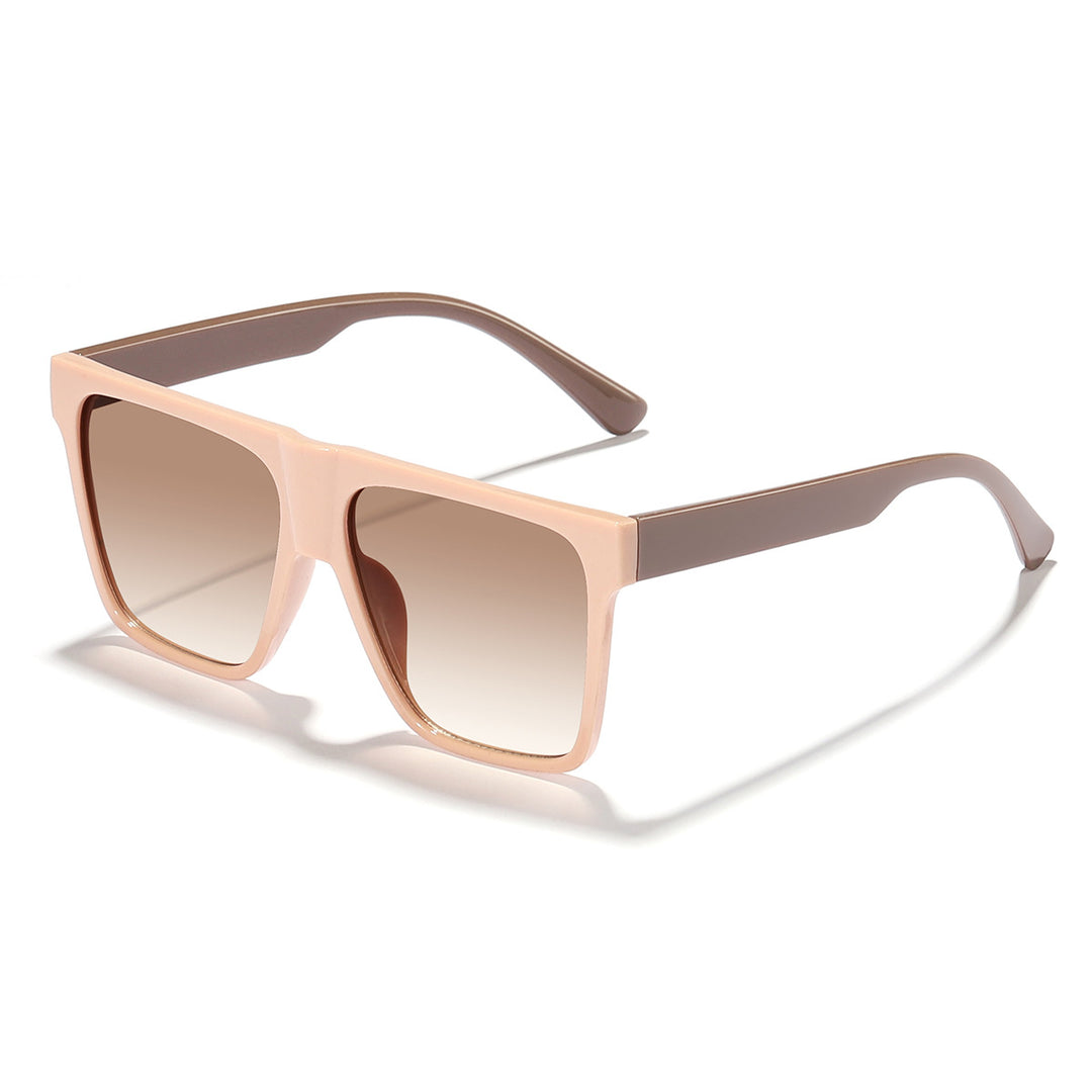 Dame kvadratisk solbrille i elegant design med myke linser Skanto