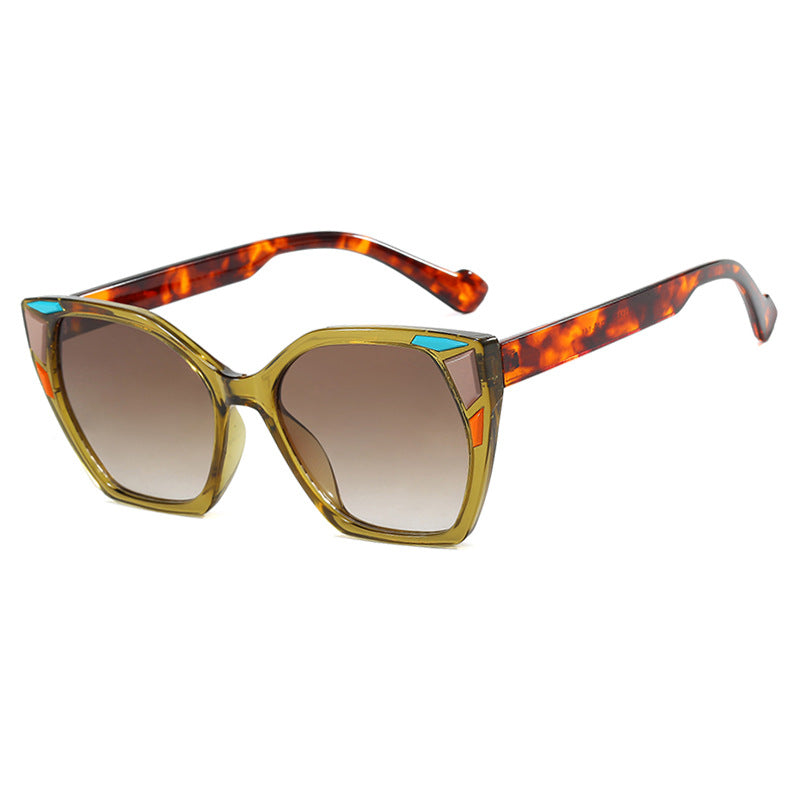 Dame moteriktig geometrisk designerbrille Skanto
