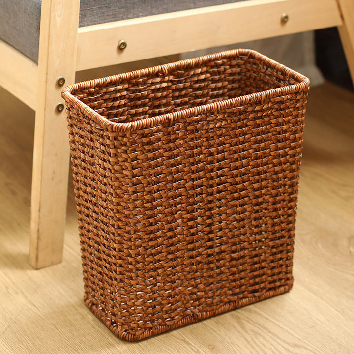 Håndlaget Wicker Søppelbøtte Skanto