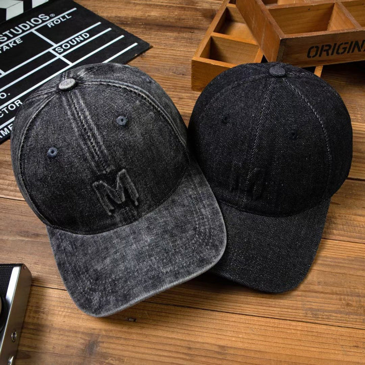 Herre Slitt Denim Baseball Caps Skanto