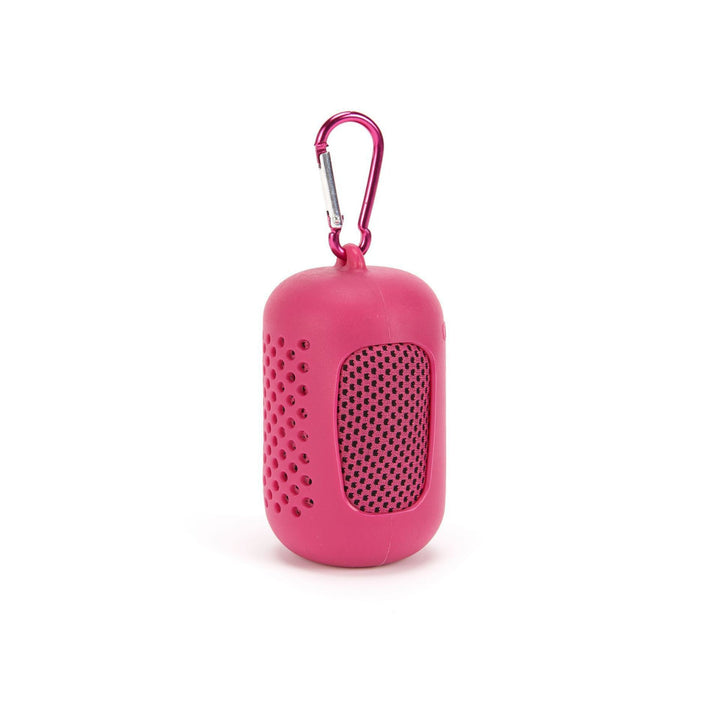 Dame bærbar Bluetooth-høyttaler med karabinkrok Skanto