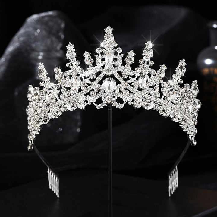 Dame Strass Tiara med glitrende edelstener Skanto