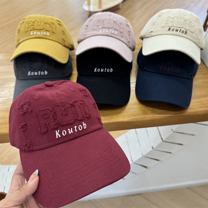 Men's Distressed Embroidered Baseball Cap Skanto