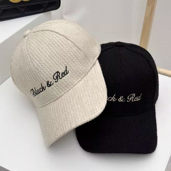 Kvinne Teksturert Strikket Baseballcaps Skanto