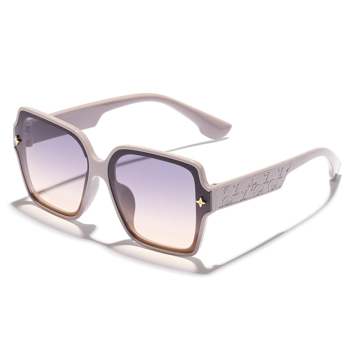 Dame stilige oversized solbriller med moderne ramme Skanto