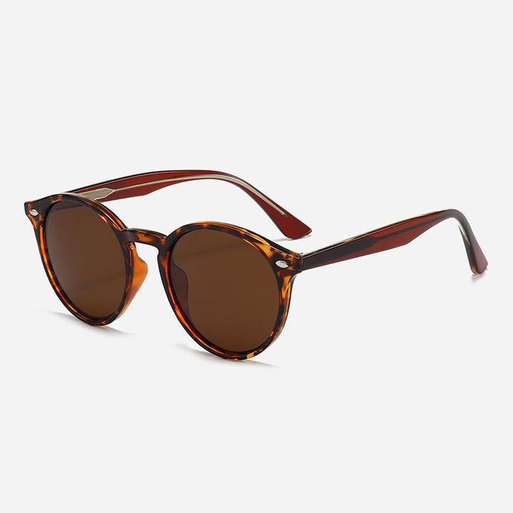 Dame Stilfull rund solbrille Skanto
