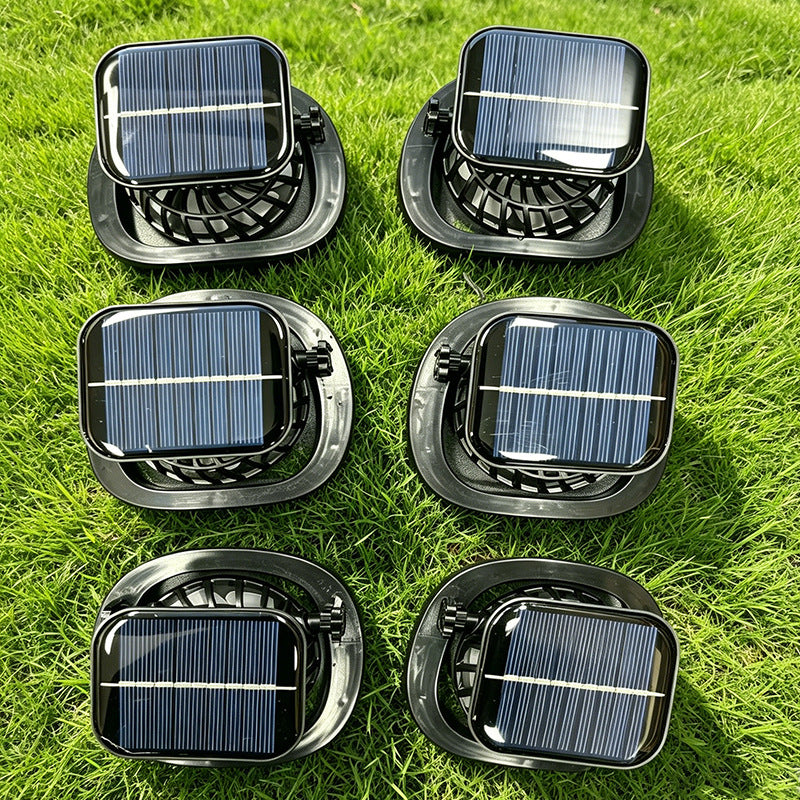 Unisex nan tragbar solardrevet mini-vifte med integrert solcellepanel Skanto