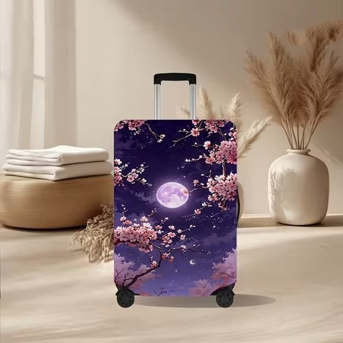 Unisex nan elastisk koffertrekk med vulkansk lava-marmordesign, elastisk beskyttelsestrekk for Trolley Skanto