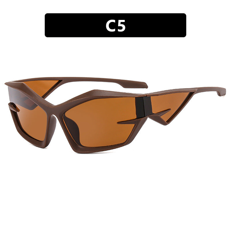 Dame sporty solbriller i dynamisk design Skanto