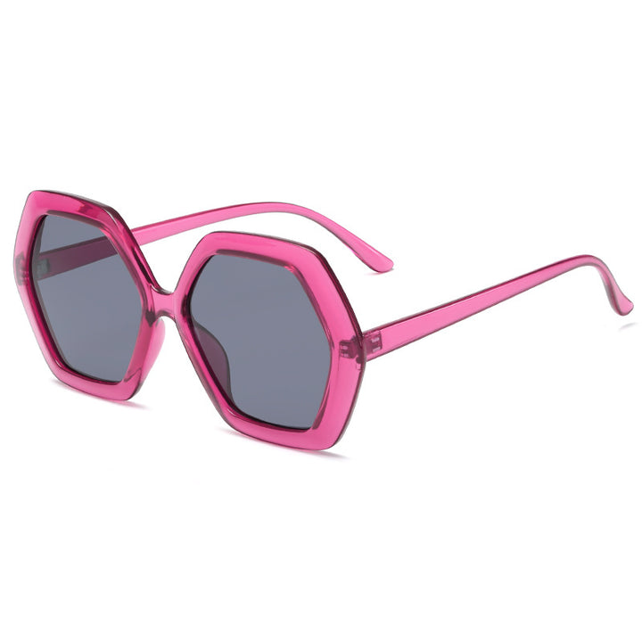 Dame geometrisk solbrille med moderne design Skanto