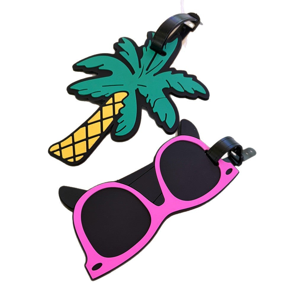 Tropisk Palm Tre Luggage Tag Skanto