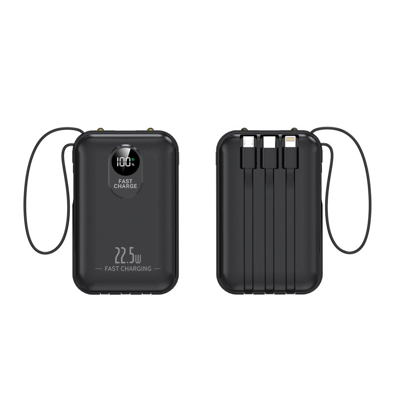 Bærbar powerbank med hurtiglading og LED-skjerm Skanto