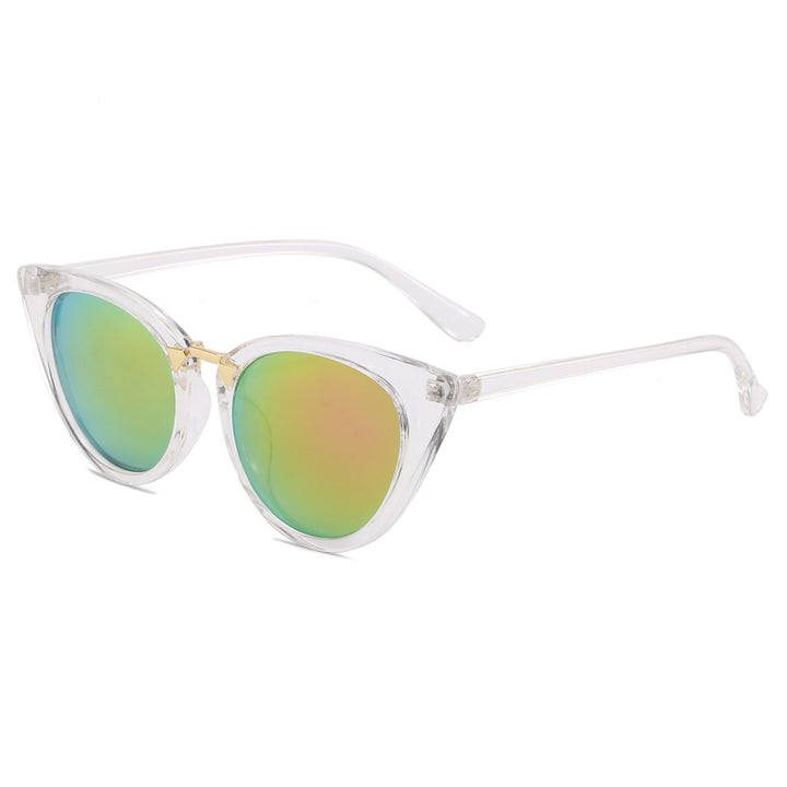 Dame Cat-Eye solbrille med elegant gull detaljer Skanto
