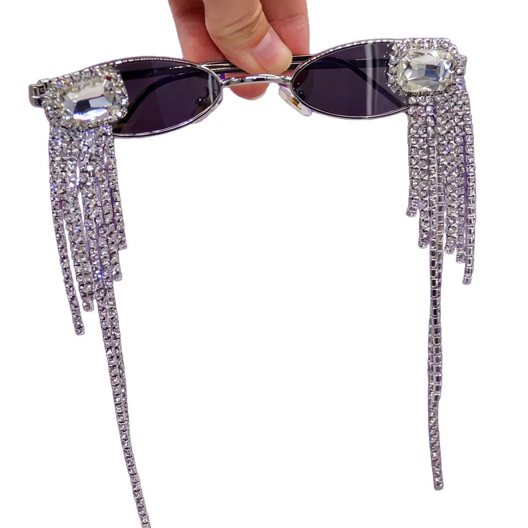 Dame Fashion-solbrille med glitrende smykkedetalj Skanto