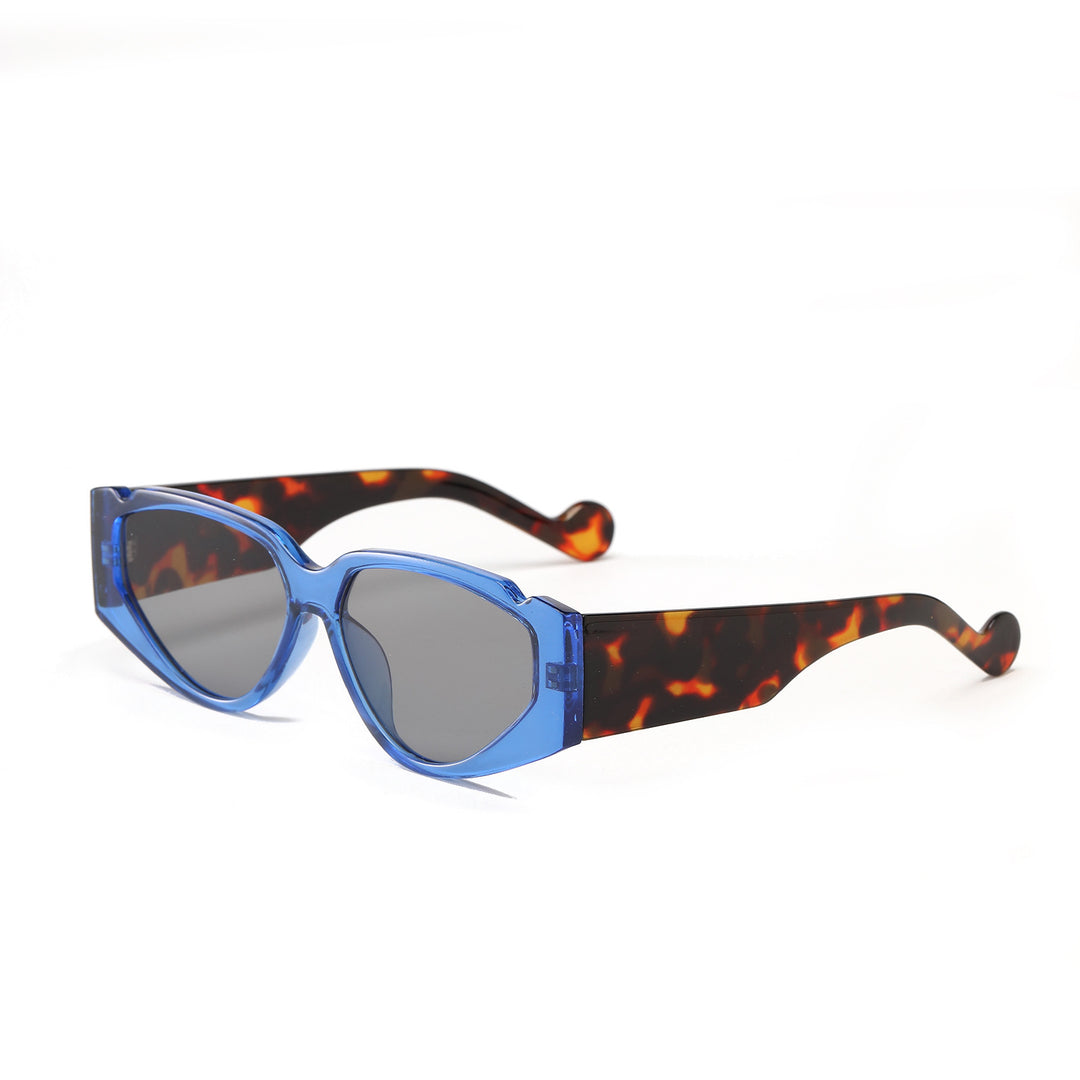 Dame Fashion-solbrille med innovativ ramme og beskyttende UV-beskyttelse Skanto