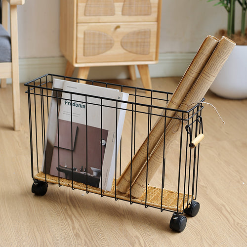 Unisex Moderne oppbevaringskurv med hjul Skanto