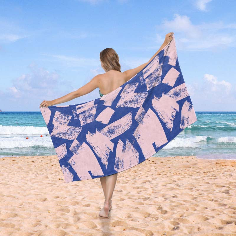 Strandpledd i eksklusiv mosaikkdesign Skanto