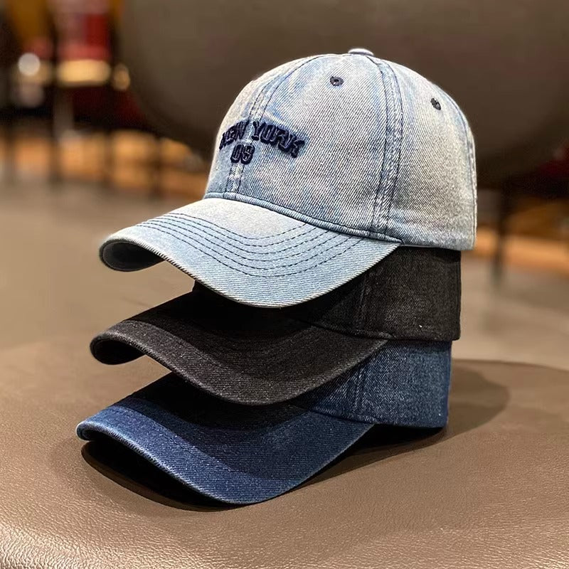 Kvinners vintage denim baseball cap Skanto
