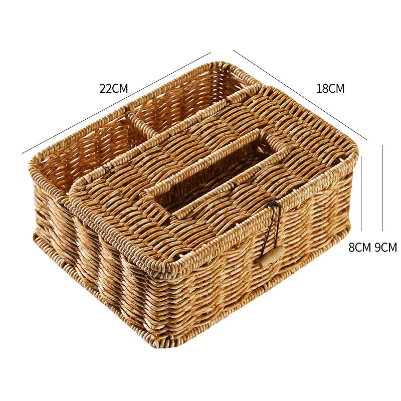 Håndvevd Multi-Compartment Oppbevaringskurv Skanto