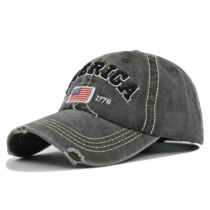 Unisex vintage-inspirert slitt baseball cap Skanto