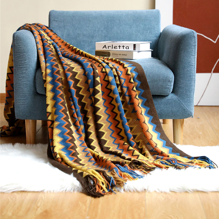 Damer Zigzag Mønster Blanket Skanto