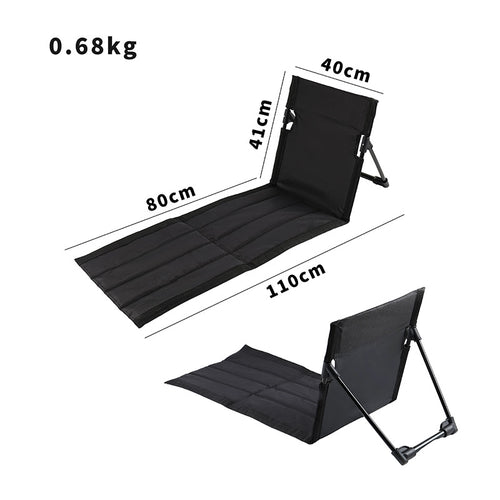 Sammenleggbar campingligg med ergonomisk ryggstøtte Skanto