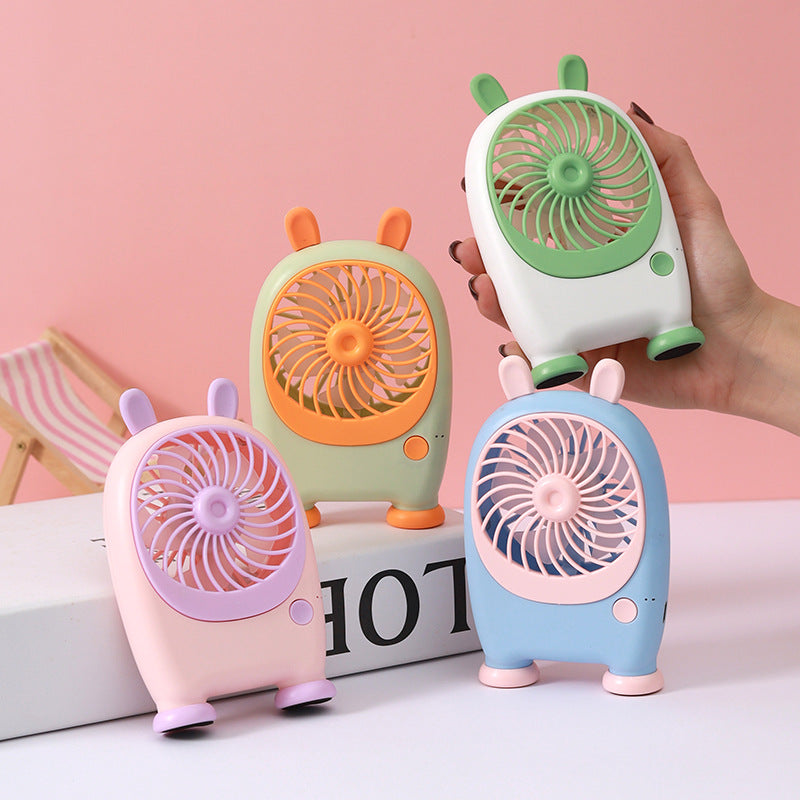 Unisex Bærbar Mini-Håndvifte i lekent dyredesign Skanto