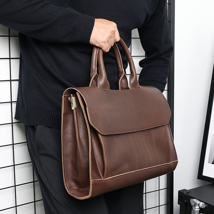 Elegant Aktetasj med Praktisk Utvendig Lomme Skanto