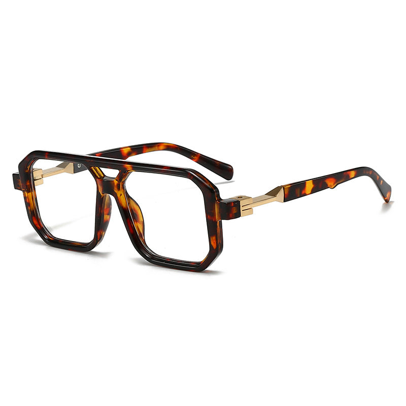 Dame stilige oversized solbriller med geometrisk ramme Skanto
