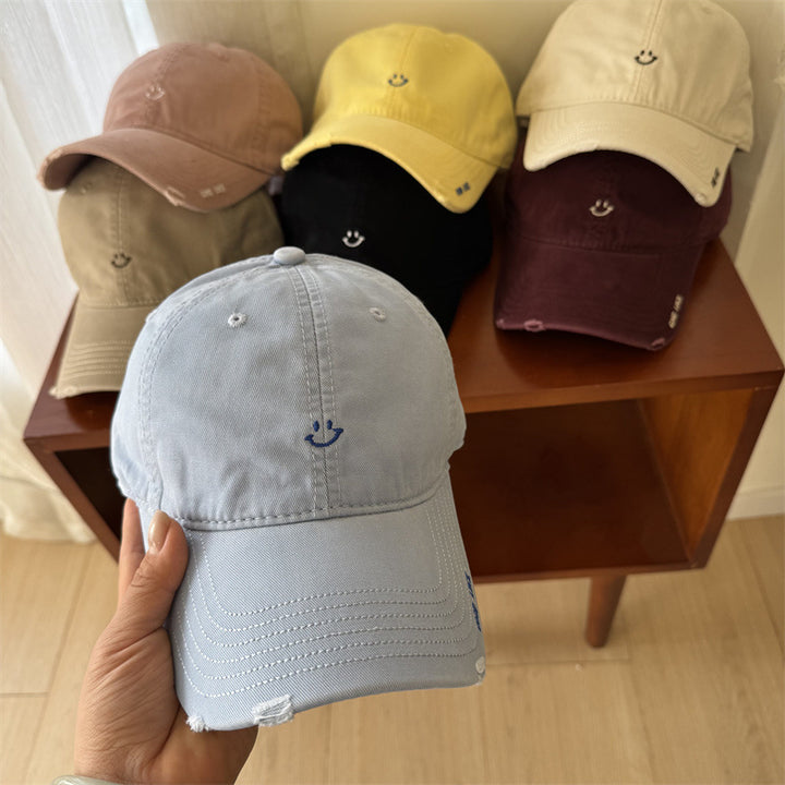 Kvinnenes casual smile broderte cap Skanto