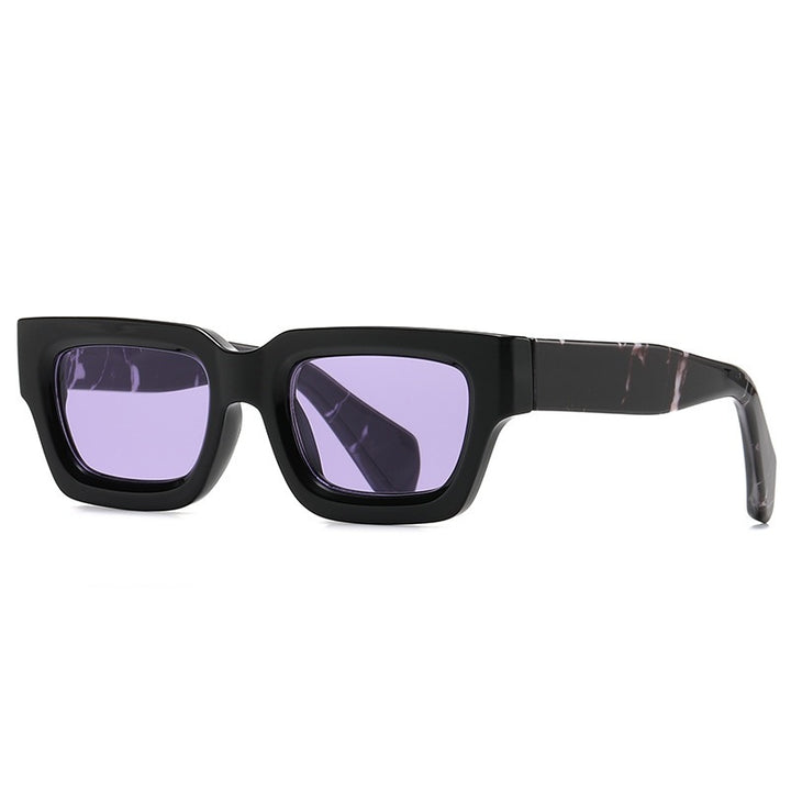 Dame oversized solbriller i moderne, kantete design Skanto