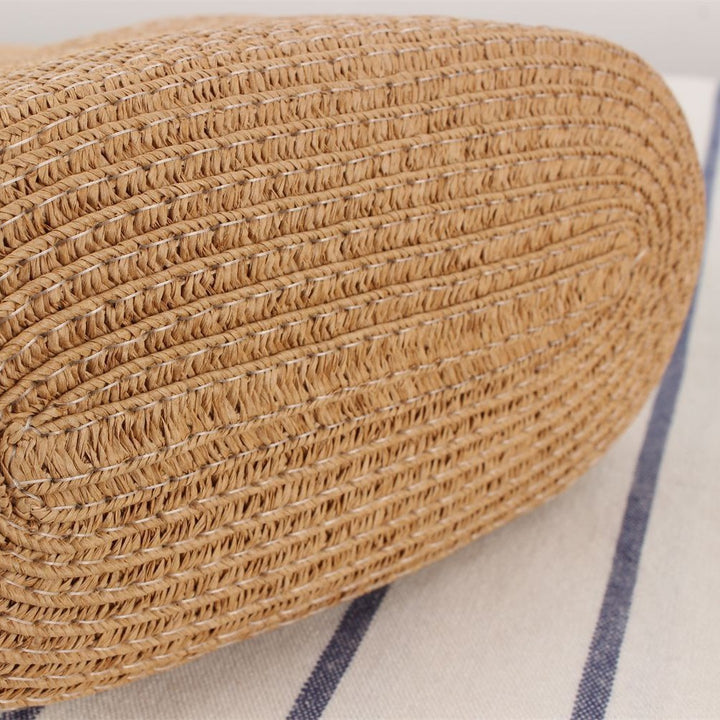 Handwoven natural material crossbody bag with elegant ring clasp Skanto