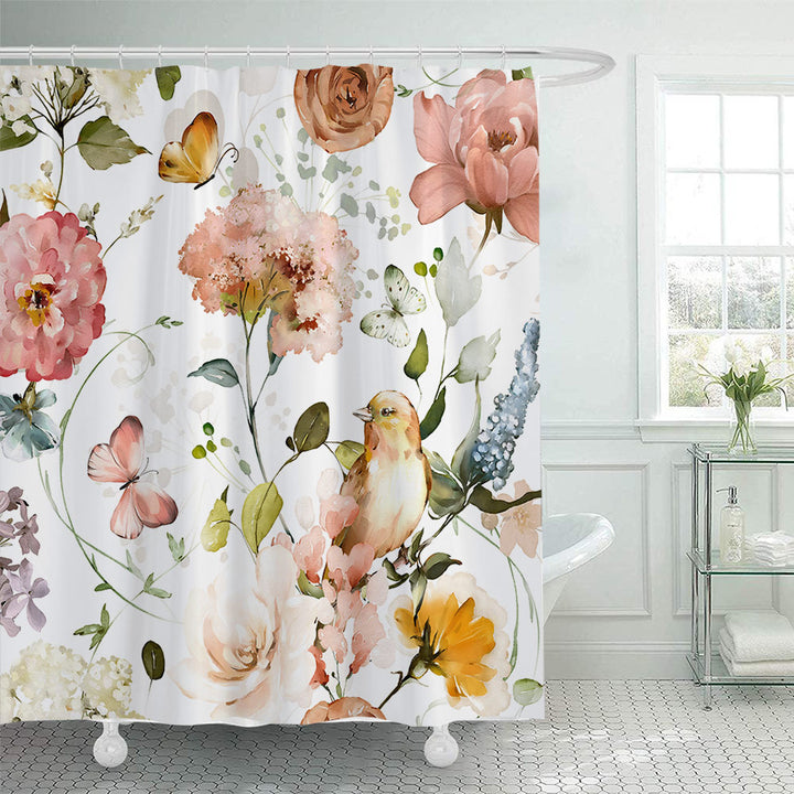Blomsterprydet Dusjforheng Skanto