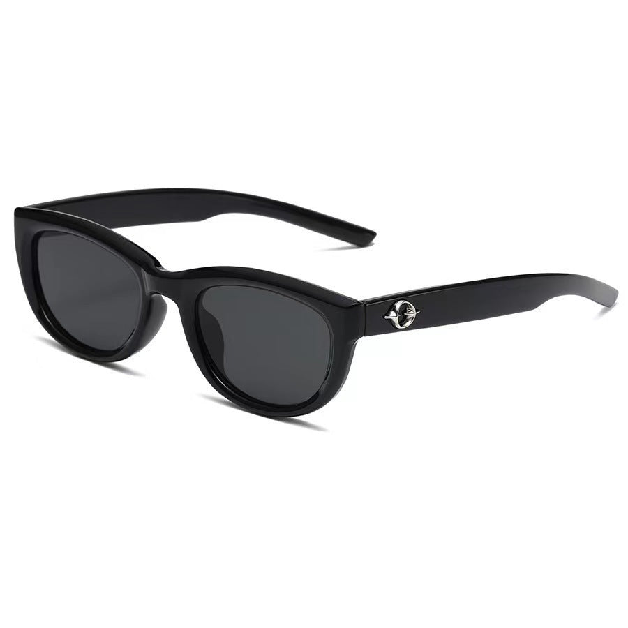 Dame moter Cat-Eye solbrille med robust ramme Skanto
