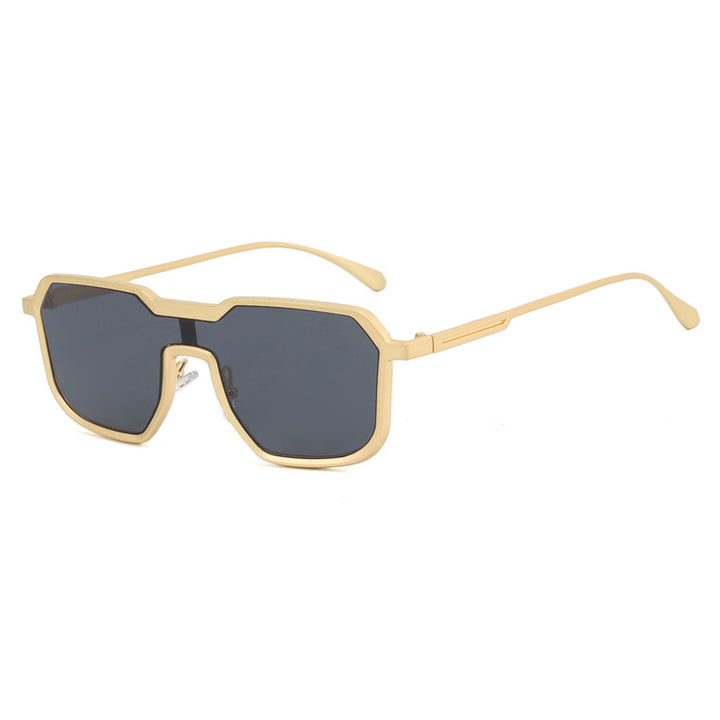 Dame ekstravagant geometrisk solbrille med beskyttende UV-filter Skanto