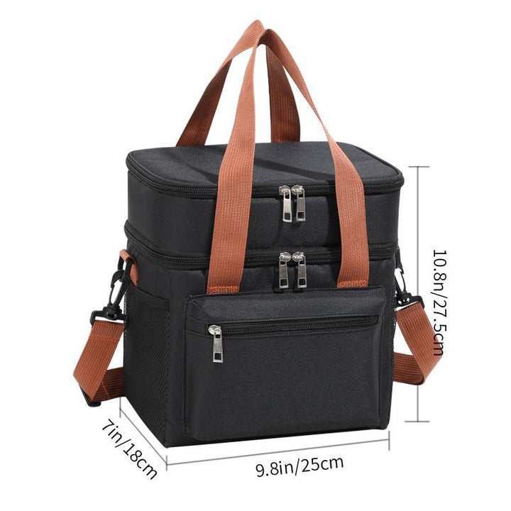 Insulated Picnic and Lunch Bag with Double Compartment Skanto