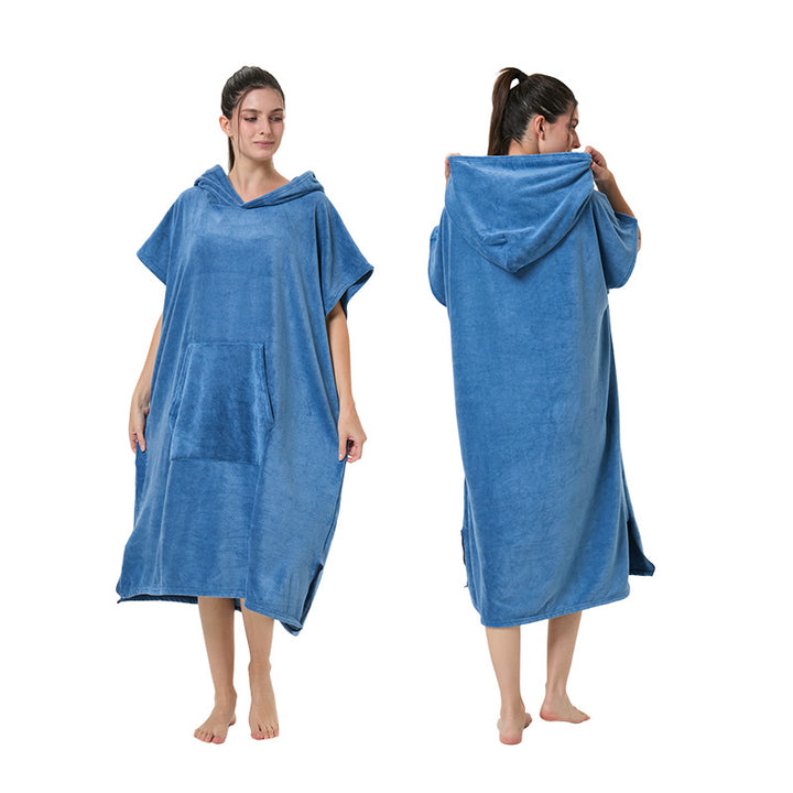 Badetuch-Poncho med hette Skanto