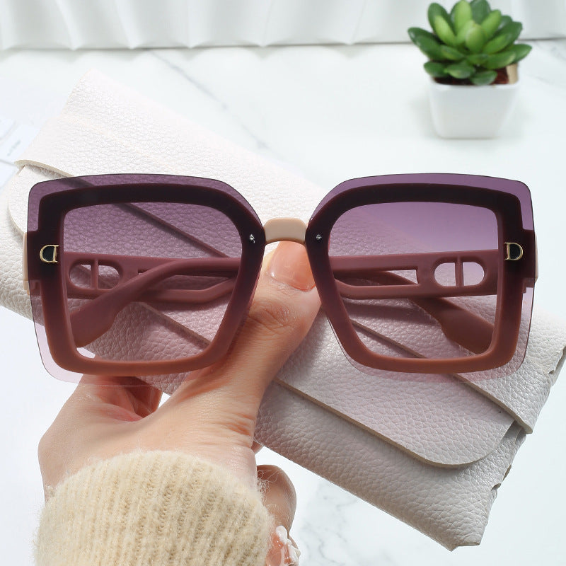 Dame moteriktig oversized solbrille i geometrisk design Skanto