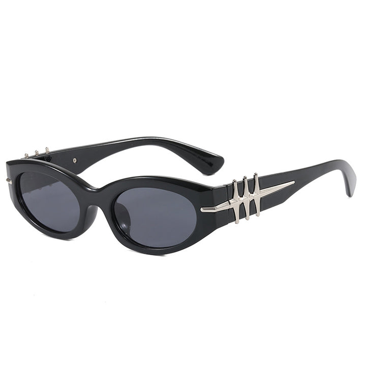 Dame elegant Cat-Eye solbriller med moteriktige aksenter Skanto