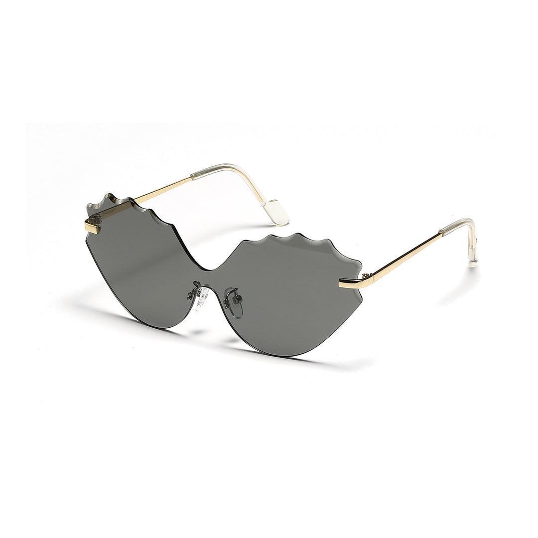 Dame solbrille med unik bølgedesign Skanto